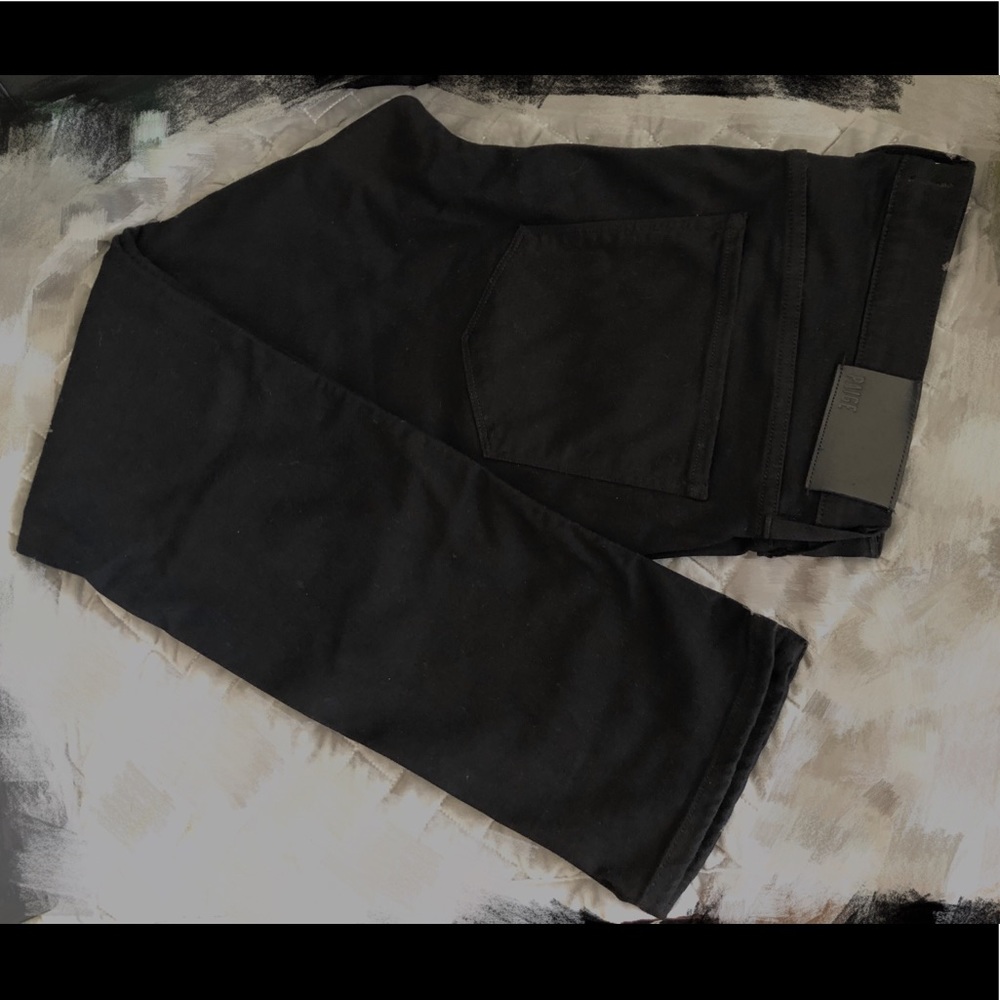 Paige jeans men black shadow Lennox size 36